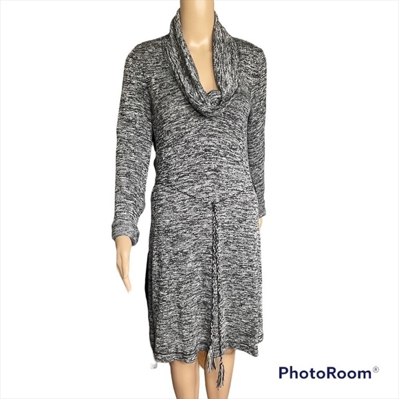 Max Studio Knit Sweater Dress Size M Cowl Neck - Picture 1 of 7